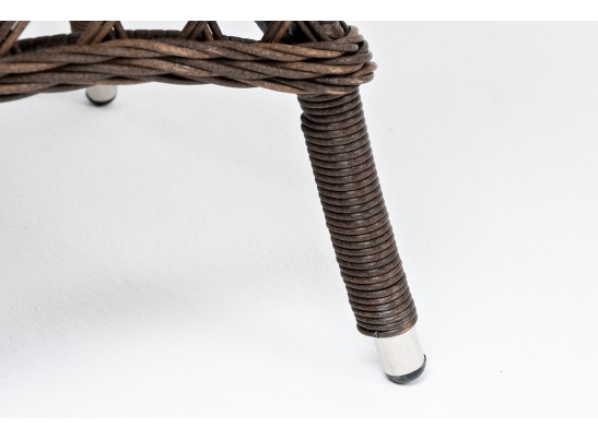 "Эспрессо" плетеный круглый стол, диаметр 80 см, цвет коричневый в Ростове-на-Дону