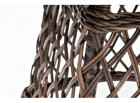 "Эспрессо" плетеный круглый стол, диаметр 80 см, цвет коричневый в Ростове-на-Дону