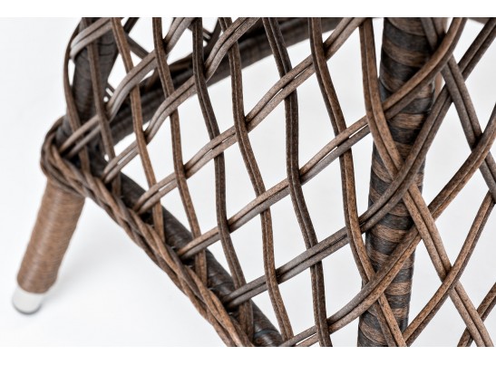 "Эспрессо" плетеный круглый стол, диаметр 80 см, цвет коричневый в Ростове-на-Дону