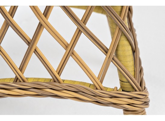 "Эспрессо" плетеный круглый стол, диаметр 80 см, цвет соломенный в Ростове-на-Дону