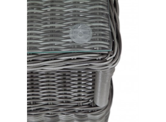 "Форио" столик кофейный из искусственного ротанга, цвет графит в Ростове-на-Дону