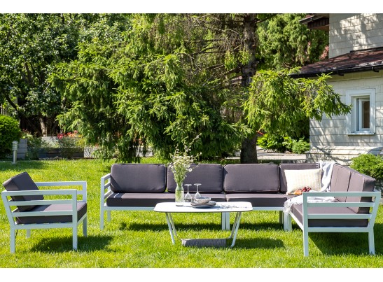 "Глория" модуль диванный угловой, каркас из алюминия в Ростове-на-Дону