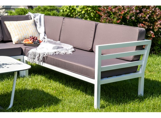 "Глория" модуль диванный угловой, каркас из алюминия в Ростове-на-Дону