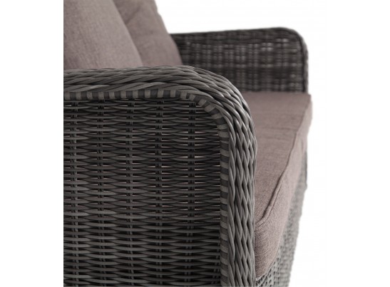 "Гляссе" диван трехместный из искусственного ротанга, цвет графит в Ростове-на-Дону
