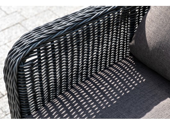 "Гляссе" диван трехместный из искусственного ротанга, цвет графит в Ростове-на-Дону