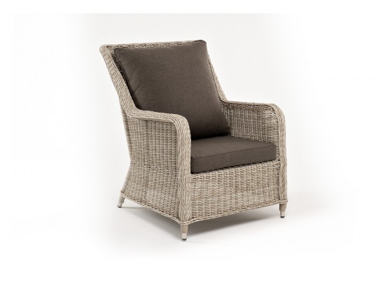 "Гляссе" кресло плетеное из искусственного ротанга, цвет бежевый в Ростове-на-Дону