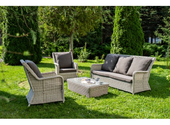 "Гляссе" лаунж-зона из искусственного ротанга, цвет бежевый в Ростове-на-Дону "Гляссе" лаунж-зона из искусственного ротанга, цвет бежевый в Ростове-на-Дону