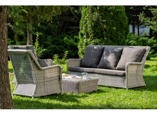 "Гляссе" лаунж-зона из искусственного ротанга, цвет бежевый в Ростове-на-Дону "Гляссе" лаунж-зона из искусственного ротанга, цвет бежевый в Ростове-на-Дону