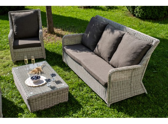 "Гляссе" лаунж-зона из искусственного ротанга, цвет бежевый в Ростове-на-Дону "Гляссе" лаунж-зона из искусственного ротанга, цвет бежевый в Ростове-на-Дону