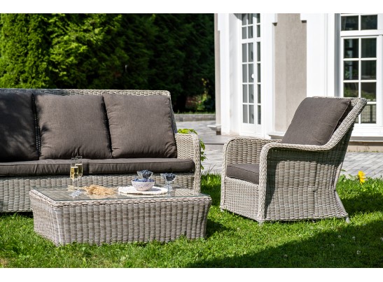 "Гляссе" лаунж-зона из искусственного ротанга, цвет бежевый в Ростове-на-Дону "Гляссе" лаунж-зона из искусственного ротанга, цвет бежевый в Ростове-на-Дону