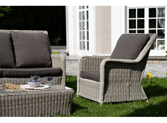 "Гляссе" лаунж-зона из искусственного ротанга, цвет бежевый в Ростове-на-Дону "Гляссе" лаунж-зона из искусственного ротанга, цвет бежевый в Ростове-на-Дону