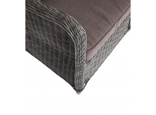 "Гляссе" кресло плетеное из искусственного ротанга, цвет графит в Ростове-на-Дону