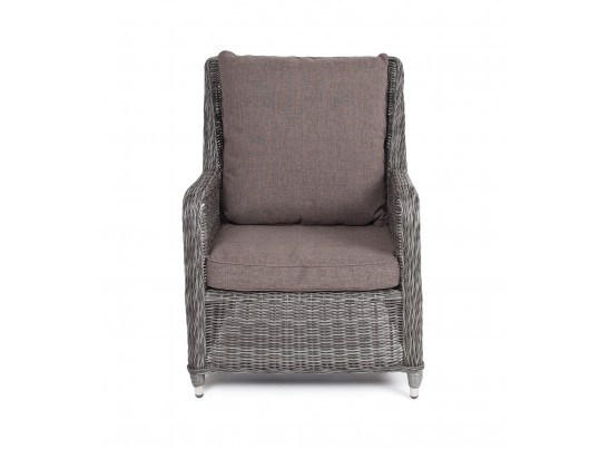 "Гляссе" кресло плетеное из искусственного ротанга, цвет графит в Ростове-на-Дону