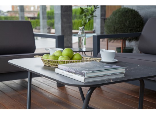 "Гранада" журнальный стол 100х65см из HPL, цвет "серый гранит" в Ростове-на-Дону