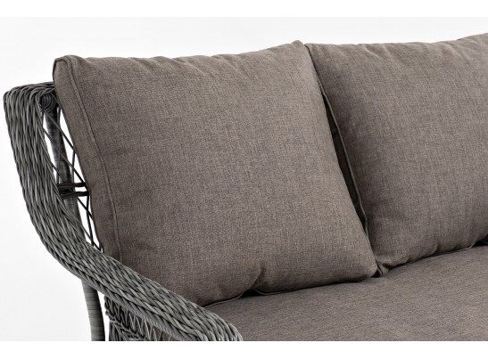 "Гранд Латте" диван трехместный из искусственного ротанга, цвет графит в Ростове-на-Дону
