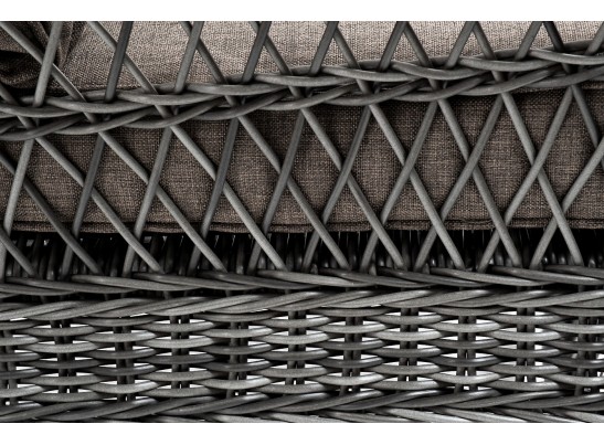 "Гранд Латте" кресло из искусственного ротанга, цвет графит в Ростове-на-Дону