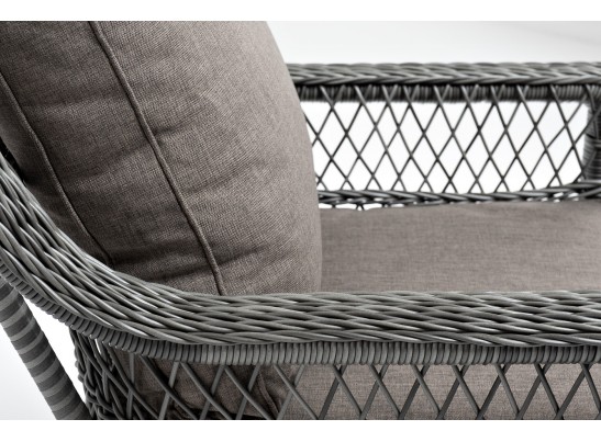 "Гранд Латте" кресло из искусственного ротанга, цвет графит в Ростове-на-Дону