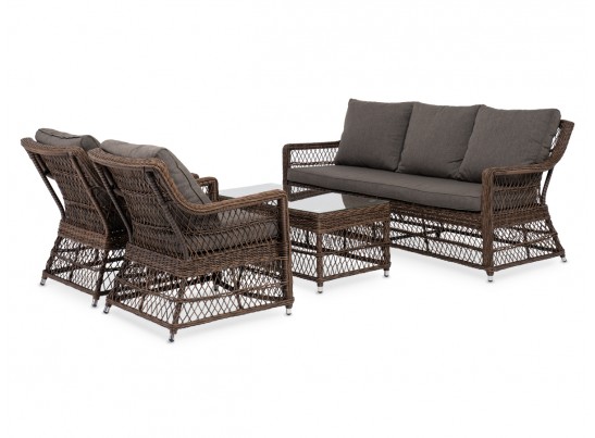 "Гранд Латте" лаунж-зона из искусственного ротанга, цвет коричневый в Ростове-на-Дону