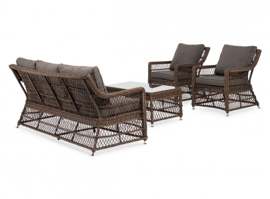 "Гранд Латте" лаунж-зона из искусственного ротанга, цвет коричневый в Ростове-на-Дону