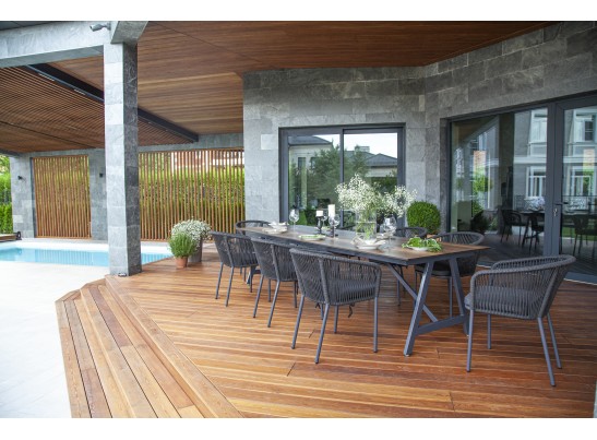 "Рио" стол интерьерный из HPL 300х100см, цвет столешницы "дуб" в Ростове-на-Дону