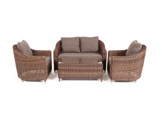 "Кон Панна" лаунж-зона из искусственного ротанга, цвет коричневый в Ростове-на-Дону