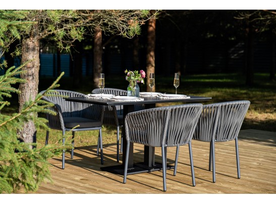 "Каффе Дабл" обеденная группа на 4 персоны, цвет "серый гранит" в Ростове-на-Дону