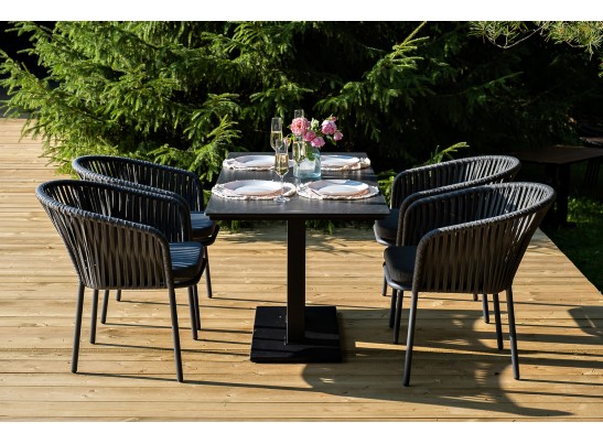 "Каффе Дабл" обеденная группа на 4 персоны, цвет "серый гранит" в Ростове-на-Дону