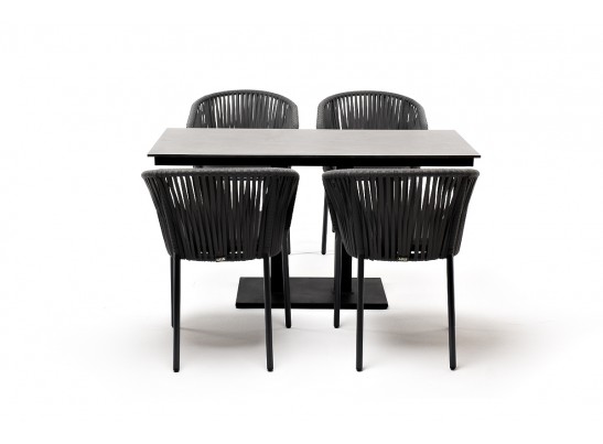 "Каффе Дабл" обеденная группа на 4 персоны, цвет "серый гранит" в Ростове-на-Дону