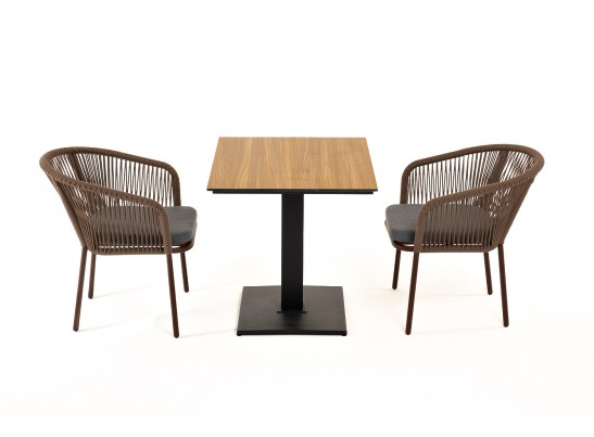 "Каффе" обеденная группа на 2 персоны, цвет "дуб" в Ростове-на-Дону