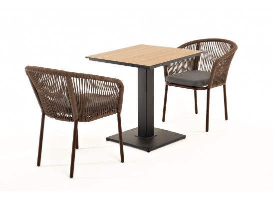 "Каффе" обеденная группа на 2 персоны, цвет "дуб" в Ростове-на-Дону