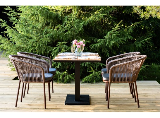 "Каффе Дабл" обеденная группа на 4 персоны, цвет "дуб" в Ростове-на-Дону