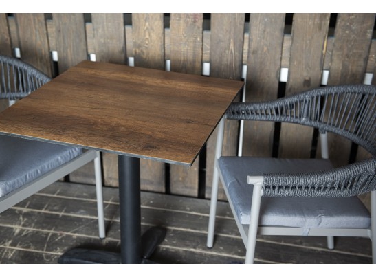 "Каффе" интерьерный стол из HPL квадратный 64х64см, цвет "дуб" в Ростове-на-Дону