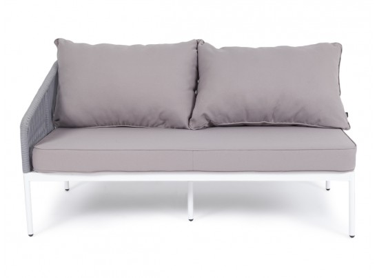 "Канны" модуль диванный правый плетеный из роупа (веревки) темно-серый в Ростове-на-Дону