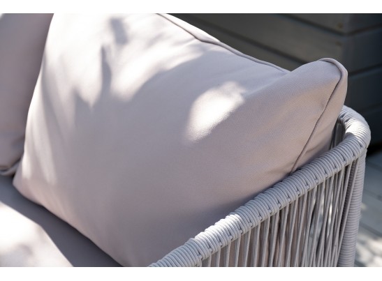 "Канны" модульная угловая лаунж-зона из роупа (веревки), цвет светло-серый в Ростове-на-Дону