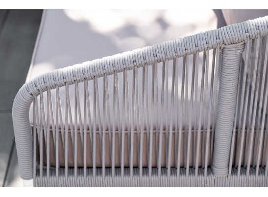 "Канны" модульная угловая лаунж-зона из роупа (веревки), цвет светло-серый в Ростове-на-Дону