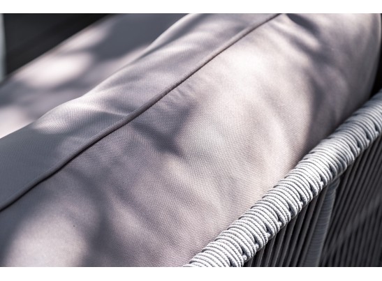 "Канны" модульная угловая лаунж-зона из роупа (веревки), цвет светло-серый в Ростове-на-Дону