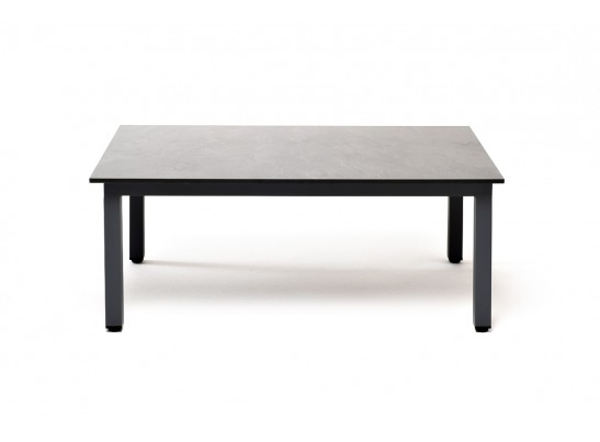 "Канны" журнальный столик из HPL 90х60, H40, каркас серый (RAL 7024), цвет столешницы "серый гранит" в Ростове-на-Дону