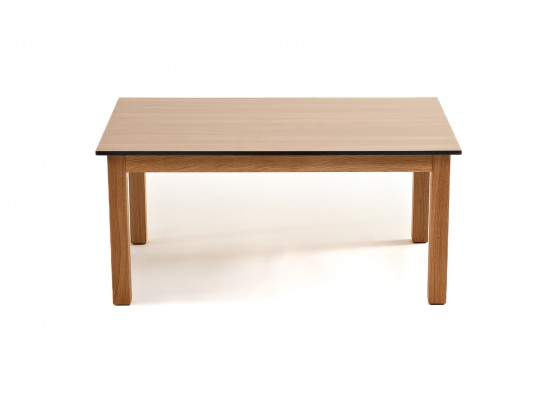 "Канны" журнальный столик из HPL 90х60, H40, основание дуб, цвет столешницы "дуб" в Ростове-на-Дону