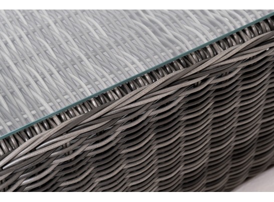 "Капучино Сингл" лаунж-зона из искусственного ротанга, цвет графит в Ростове-на-Дону