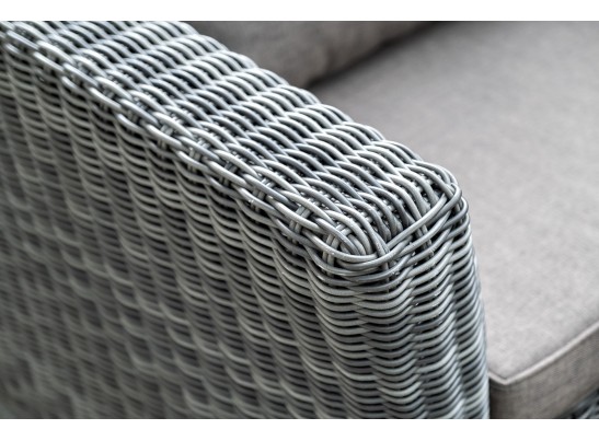 "Капучино Сингл" лаунж-зона из искусственного ротанга, цвет графит в Ростове-на-Дону