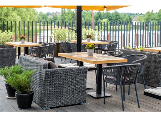 "Капучино" диван из искусственного ротанга двухместный, цвет графит в Ростове-на-Дону