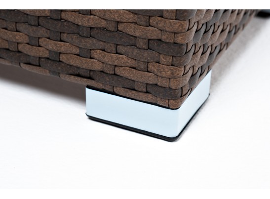 "Капучино" кашпо для цветов плетеное из искусственного ротанга, цвет коричневый в Ростове-на-Дону