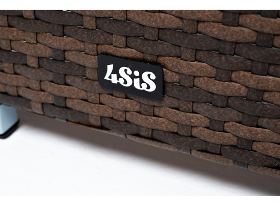 "Капучино" кашпо для цветов плетеное из искусственного ротанга, цвет коричневый в Ростове-на-Дону