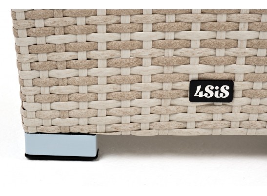 "Капучино" кашпо для цветов плетеное из искусственного ротанга, цвет бежевый в Ростове-на-Дону