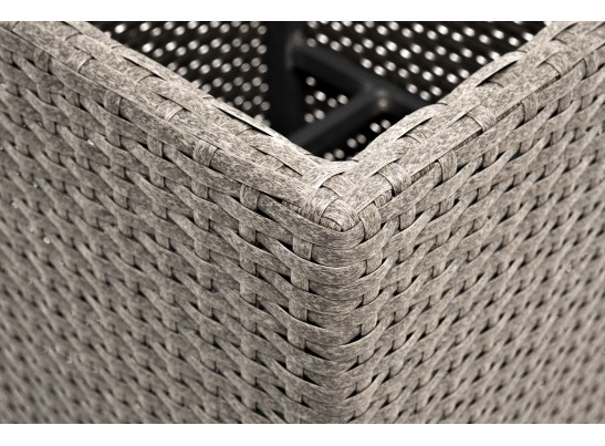 "Капучино" кашпо для цветов плетеное из искусственного ротанга, цвет бежевый в Ростове-на-Дону