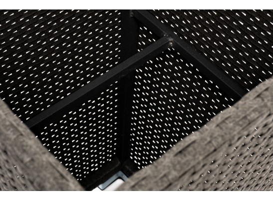 "Капучино" кашпо для цветов плетеное из искусственного ротанга, цвет бежевый в Ростове-на-Дону