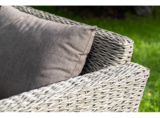 "Капучино" кресло из искусственного ротанга (гиацинт), цвет серый в Ростове-на-Дону