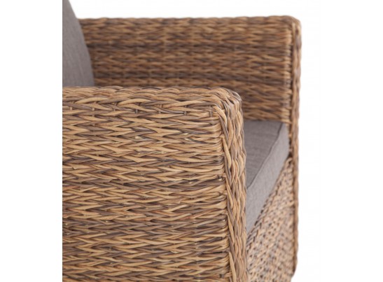 "Капучино" кресло из искусственного ротанга (гиацинт), цвет соломенный в Ростове-на-Дону