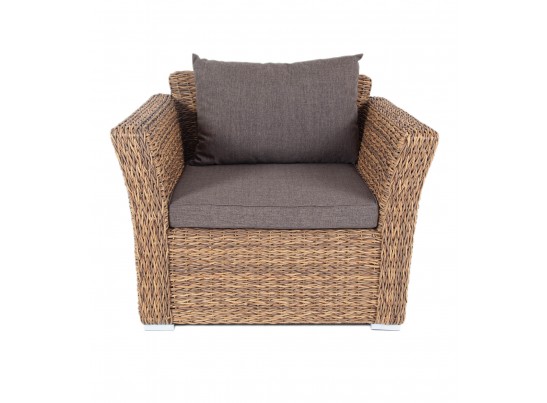 "Капучино" кресло из искусственного ротанга (гиацинт), цвет соломенный в Ростове-на-Дону