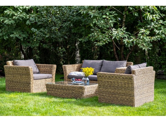 "Капучино" кресло из искусственного ротанга (гиацинт), цвет соломенный в Ростове-на-Дону